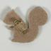 Pin: Sequin and felt squirrel