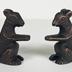 Photo Holder: Metal squirrels