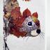 Greeting Card: Petal and leaf squirrel